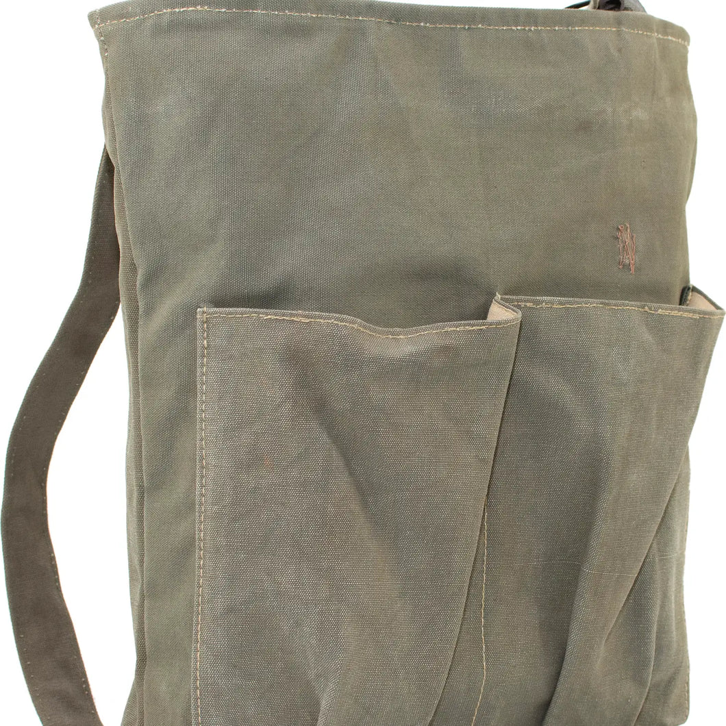 Recycled Military Tent Backpack/ Cross Body
