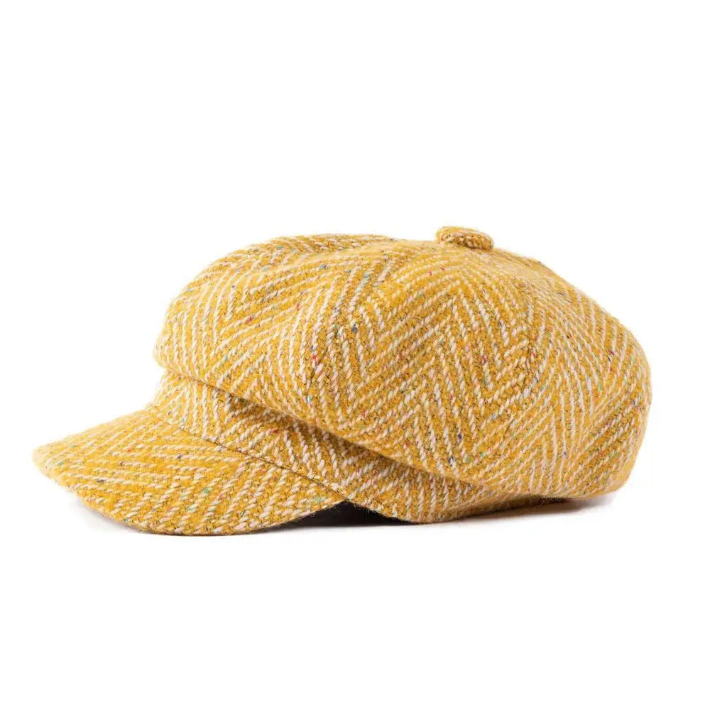 Donegal Herringbone Bakers Boy Cap by “Heritage Traditions”