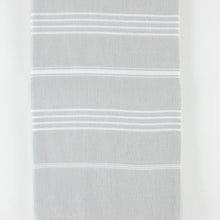 Load image into Gallery viewer, Classic Striped Turkish Towel- Light Grey

