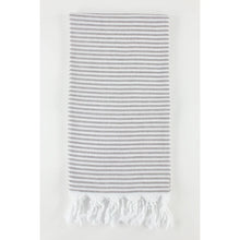 Load image into Gallery viewer, Premium Turkish Striped Peshtmal Towel- Brown
