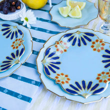 Load image into Gallery viewer, Marrakesh Lunch Plate- Blue Hue
