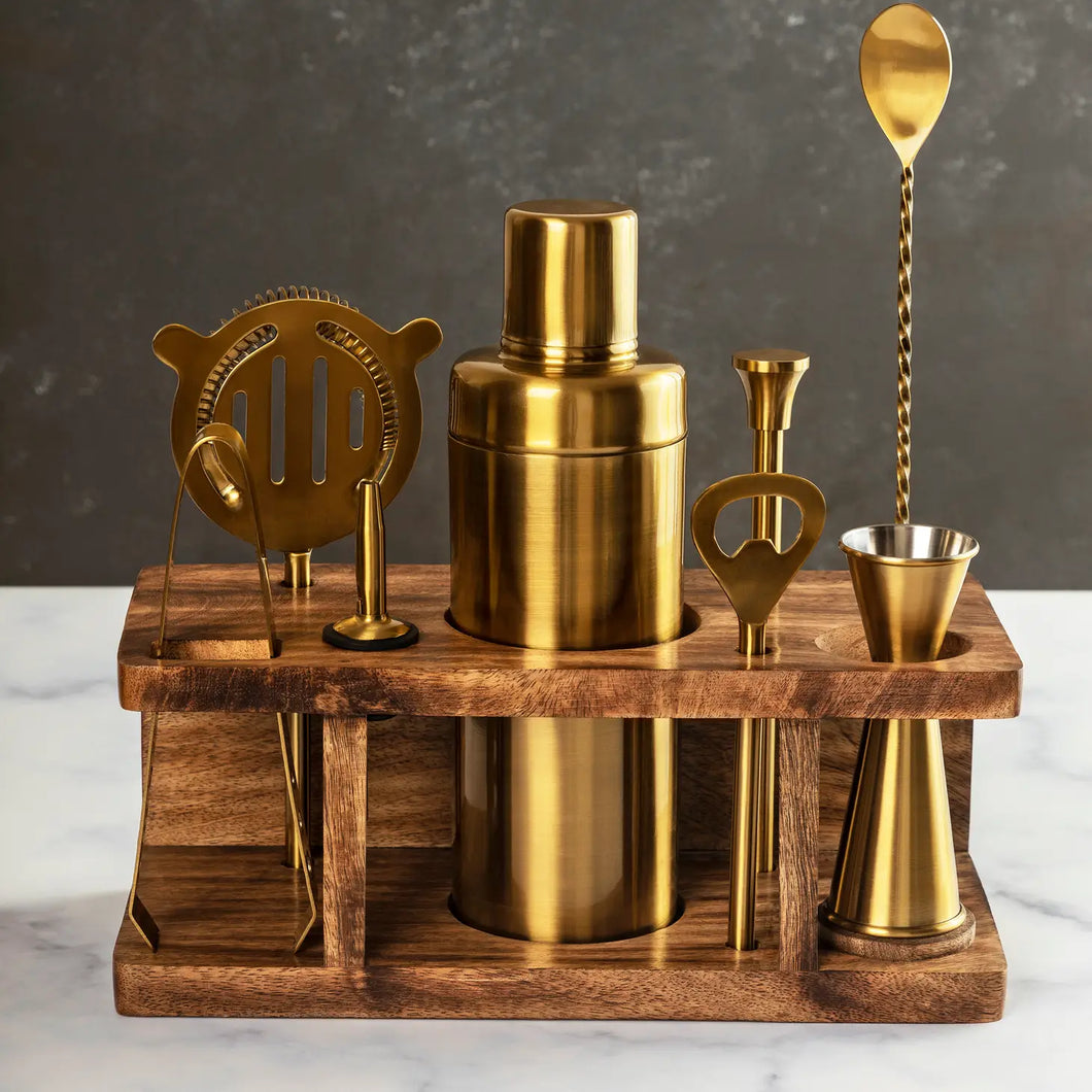 Belaire Bar Tools Set in Gold