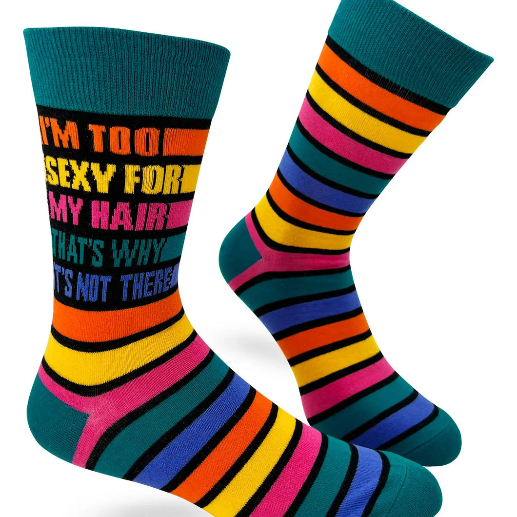 “…Too Sexy for my Hair…” Men’s Socks
