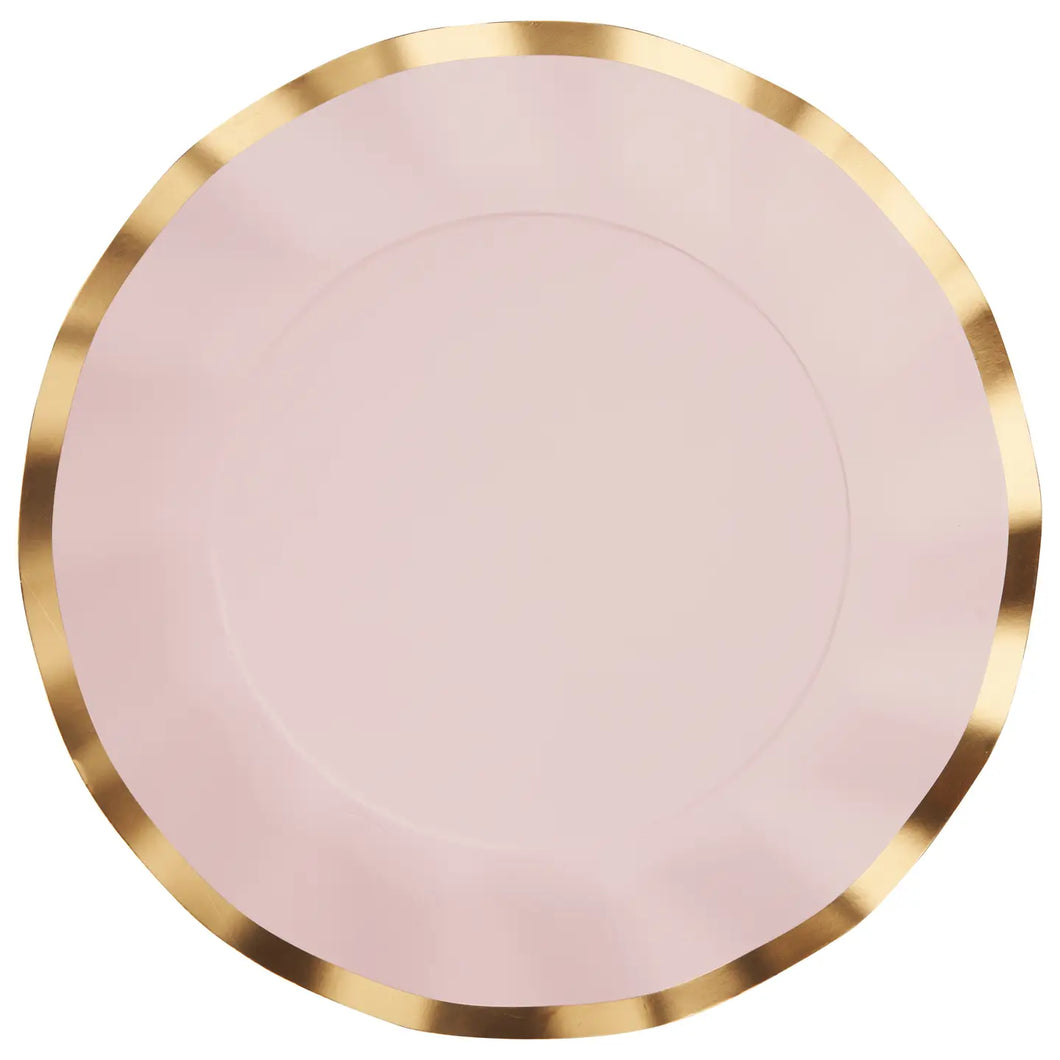 Everyday Blush Wavy Dinner Plate- Pack of 8
