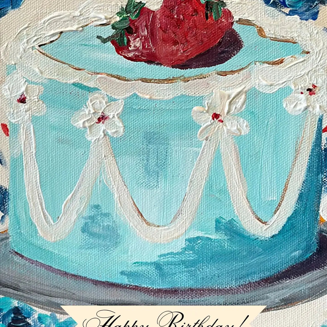 Strawberry on Top Birthday Card