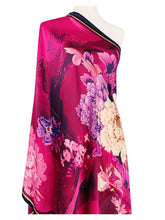 Load image into Gallery viewer, Fuchsia Peony Silky Scarf

