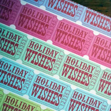 Load image into Gallery viewer, “Holiday Wishes” Ticket Wrapping Paper
